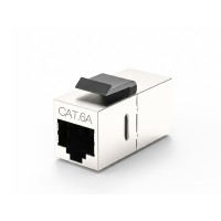 Keystone RJ45 Coupler CAT6A (ตัวเมีย 2 ฝั่ง) | Shielded