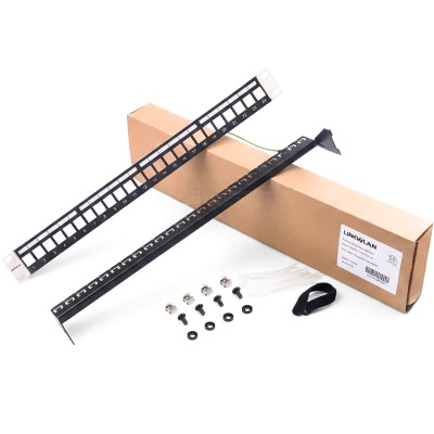 Keystone Patch Panel 24-Port (Rack 19") with Cable Management Bar Keystone Patch Panel 24-Port (Rack 19") with Cable Management Bar