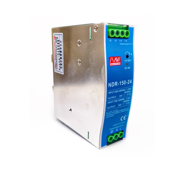 Switching Power Supply ติดรางปีกนก 24V 150W | NDR-150-24 | Switching Power Supply ติดรางปีกนก 24V 150W | NDR-150-24 |