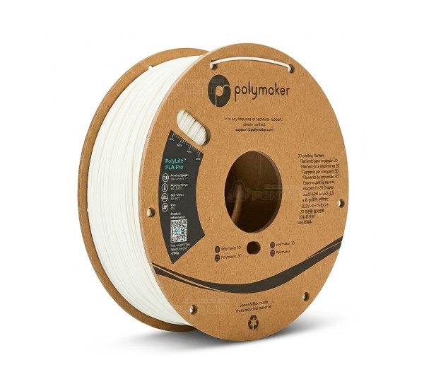PolyLite™ PLA Pro สีขาว (White) 1.75mm 1kg