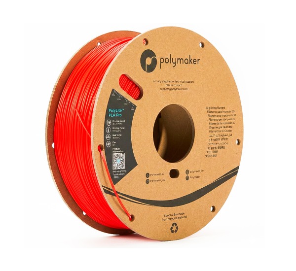 เส้นพลาสติก 3 D polyLite™ PLA Pro 1.75mm 1KG สีแดง (Red) | Polymaker เส้นพลาสติก 3 D polyLite™ PLA Pro 1.75mm 1KG สีแดง (Red) | Polymaker
