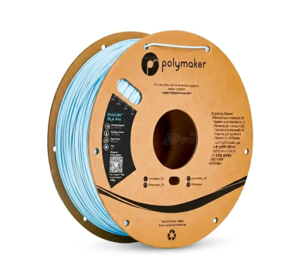 PolyLite™ PLA Pro 1.75mm 1KG สีฟ้าอ่อน (Light Blue) | Polymaker