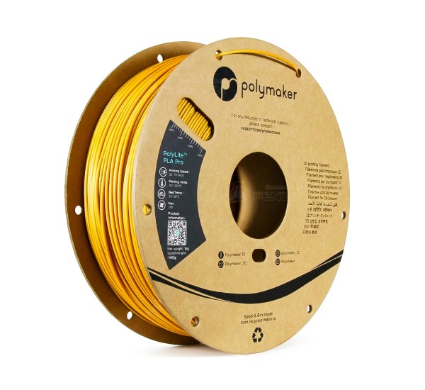 Polymaker PolyLite Metallic PLA Pro Gold 1.75mm 1kg