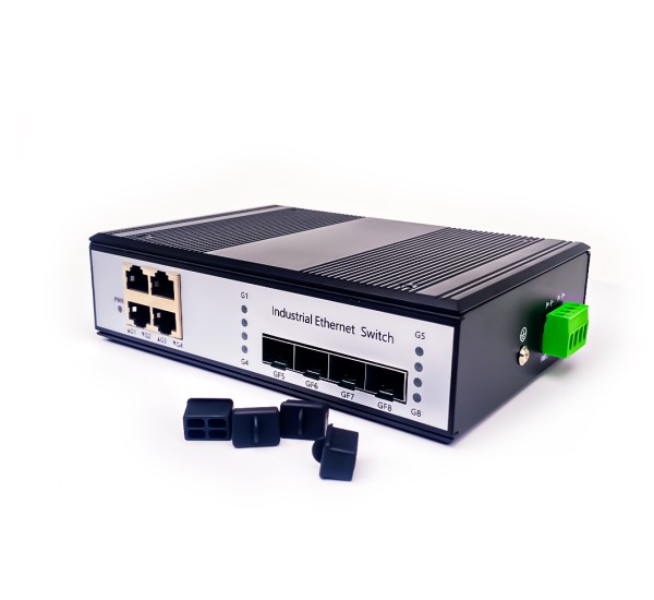 Full Gigabit Industrial Switch 4 Port + 4 SFP