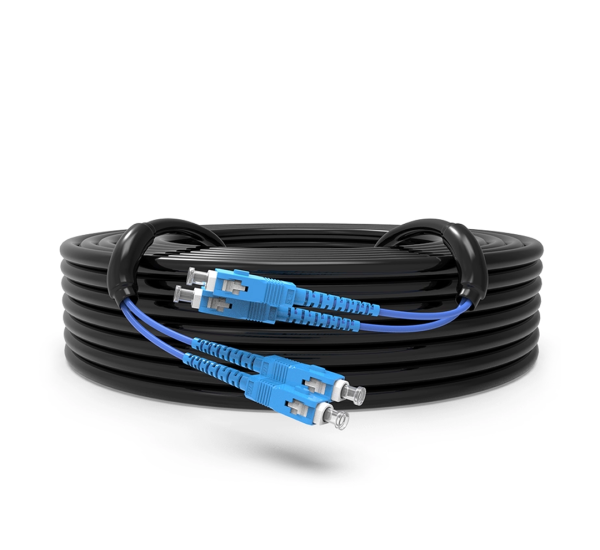 สายไฟเบอร์ออฟติก 2 คอร์ SC หุ้มเกราะ (armoured) กันกระรอก 450 เมตร สายไฟเบอร์ออฟติก 2 คอร์ SC หุ้มเกราะ (armoured) กันกระรอก 450 เมตร