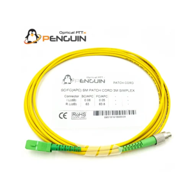 Patch Cord SC/APC to FC/APC Single Mode (Simplex) 3 เมตร Patch Cord SC/APC to FC/APC Single Mode (Simplex) 3 เมตร