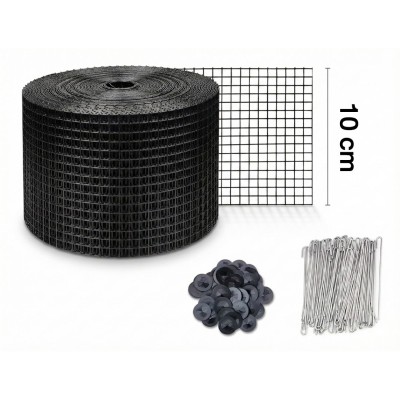 ตาข่ายกันนก ยาว 30 เมตร ขนาดตาข่าย 4 นิ้ว พร้อมคลิปล็อค 60 ชุด