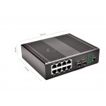 Gigabit Industrial WEB Manage Switch 8 Port + 2 SFP