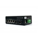 Full Gigabit Industrial Managed PoE Switch 4 Port + 2 SFP (WEB Managed)