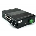 Gigabit Industrial WEB Manage PoE Switch 8 PoE Built-in 2 SC (WDM) Fiber Optic 20KM