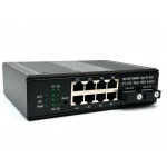 Gigabit Industrial WEB Manage PoE Switch 8 PoE Built-in 2 SC (WDM) Fiber Optic 20KM