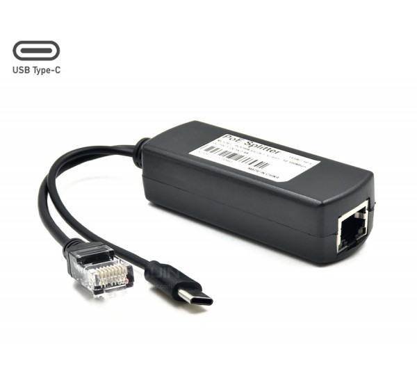 PoE Splitter 48V to USB TYPE-C (5V) 10/100M