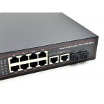 Gigabit PoE Switch 16 Port + 2GE + 2 SFP (แถมปีกยึด)