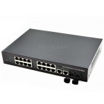 Gigabit PoE Switch 16 Port + 2GE + 2 SFP (แถมปีกยึด)