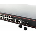 Gigabit PoE 24 Port + 2 GE + 2 SFP (Rack Mount 19")