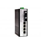 Gigabit Industrial POE Switch 4 Port + 2 SC (Built-in Fiber A/B)