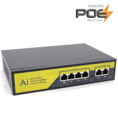 10/100 PoE Switch (4 POE + 2 UPlink)