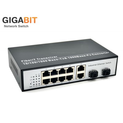 Gigabit Etehernet Switch 8 Port + 2 GE + 2 SFP