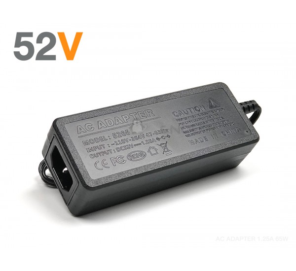 ADAPTER 52V (1.25A) 65W สำหรับ Ethernet PoE Switch