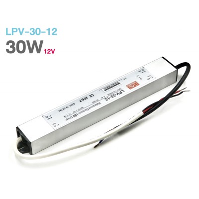 LPV-30-12 | Waterproof LED Driver 12V(2.5A) 30W สำหรับไฟ LED กันน้ำ