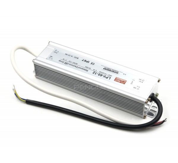 LPV-60-12 | Waterproof LED Driver 12V(5A) 60W สำหรับไฟ LED กันน้ำ