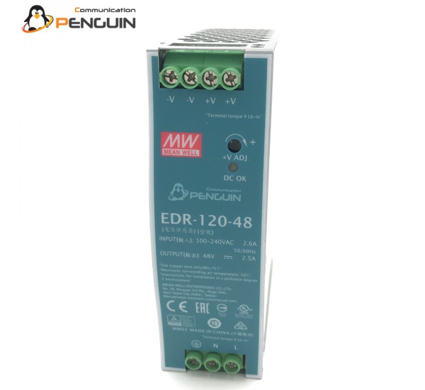 EDR-120-48 Industrial Din Rail Power Supply 48V/2.5A (120W)