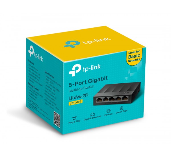 5-Port 10/100/1000Mbps Desktop Switch TP-Link รุ่น LS1005G