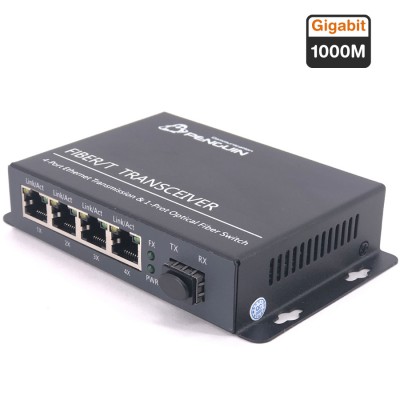 Full Gigabit Converter Switch (4*10/100/1000 + SFP)