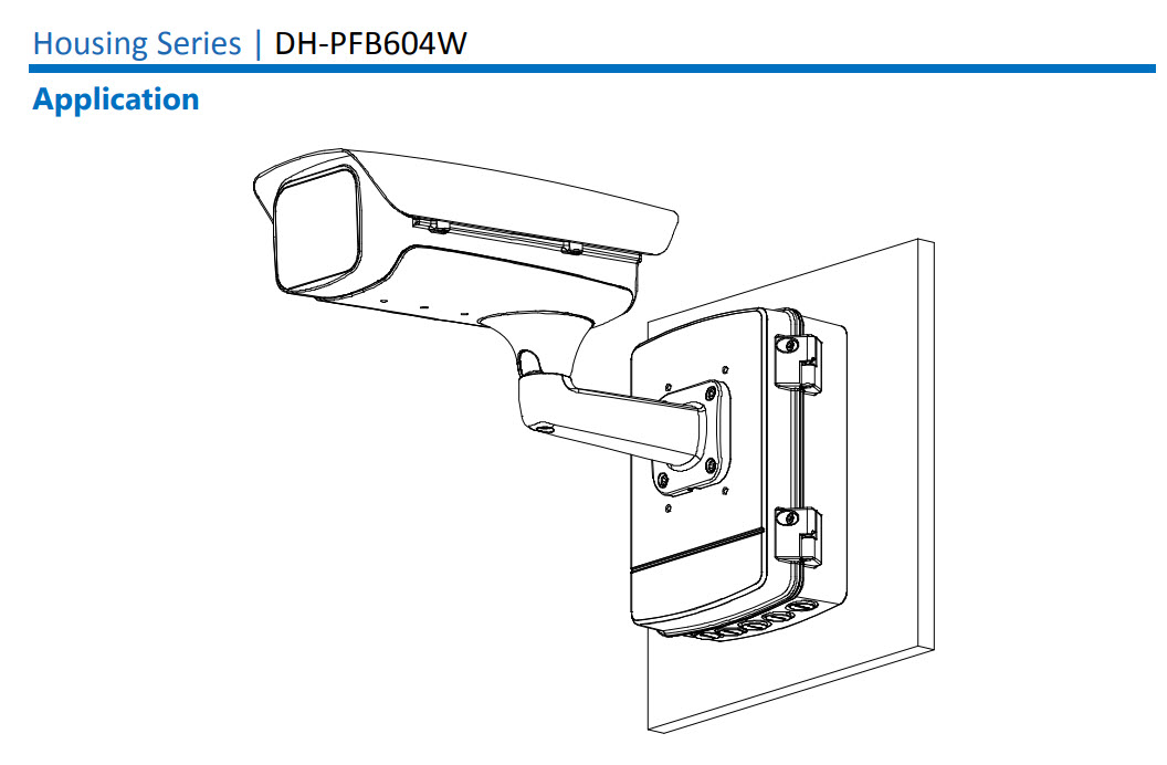 ขายึดกล่องใส่กล้องวงจรปิด ติดผนัง Dahua รุ่น PFB604W