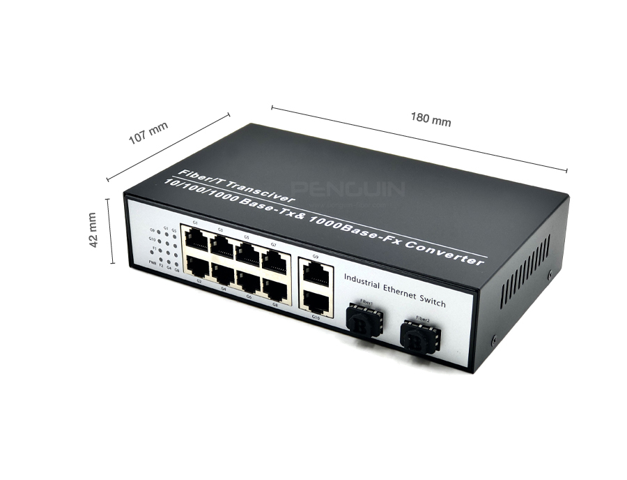Gigabit Switch 8 Port + 2 Gigabit Ethernet Uplink Port + 2 SFP 1.25G Slot